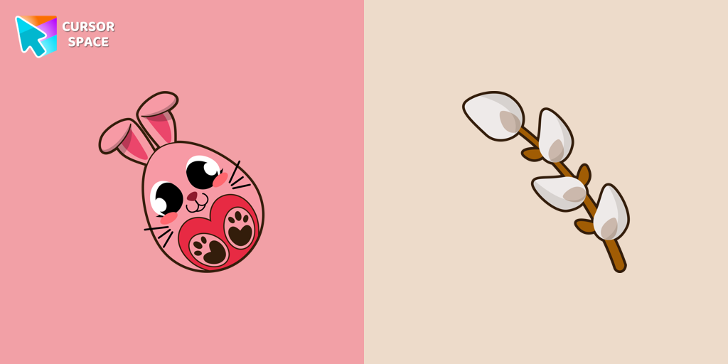 Cursor Easter Egg Bunny For Chrome